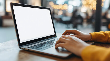 student types on a laptop while working remotely on an online training course. The setting reflects the modern era of digital education, highlighting flexibility and self-directed learning