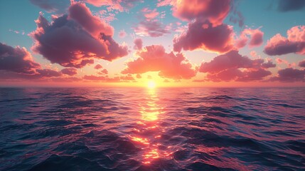 Sunset Over the Beach HD 8K Wallpaper: Stock Photography