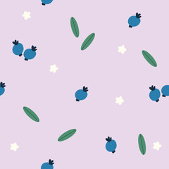 Vibrant Blueberry Fruit and Vegetable Seamless Patterns. Perfect for Culinary and Healthy Living Designs. Fresh Icons. Apples, Carrots, Berries, Greens. Isolated Flat Vector Art.