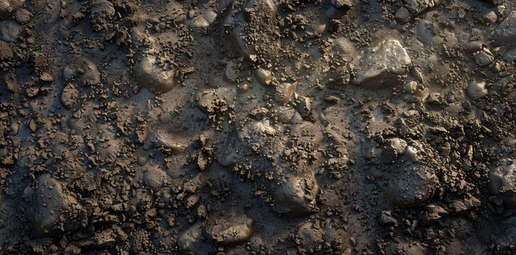 Unstable Ground. Chaotic soil texture concept