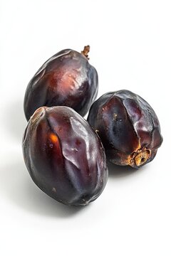 Mystic photo of Kholas Dates, isolated on white background