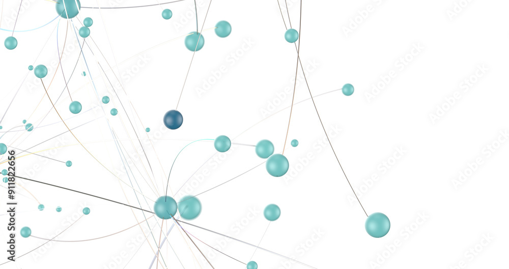 Poster Concept of AI technology, Motion of digital data flow.