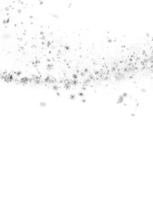 Obraz premium Winter Flurry: Mesmeric 3D Illustration Depicting Descending Festive Snowflakes