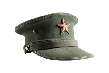Green Military Hat with Star