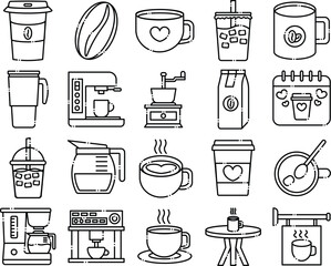 Coffee (Dot Outline)