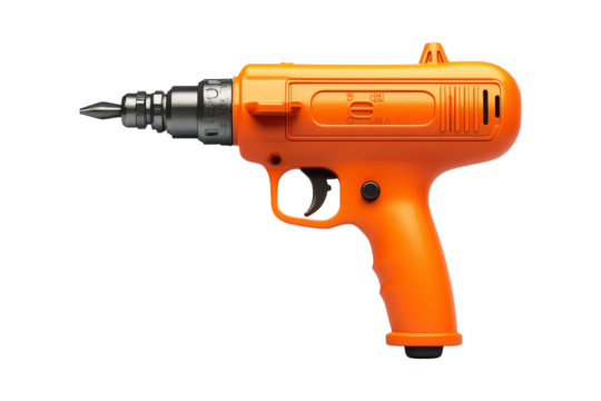 Orange Cordless Drill - Powered by Adobe