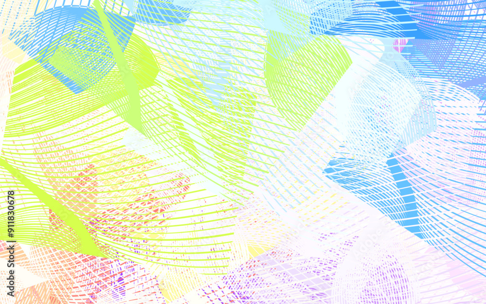 Aufkleber light multicolor vector texture with abstract forms.