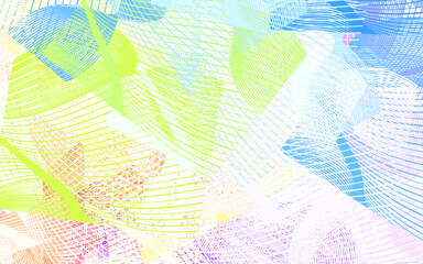Light Multicolor vector texture with abstract forms.
