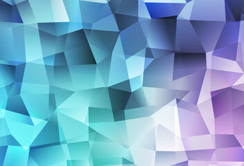 Fototapeta premium Light Pink, Blue vector low poly background.