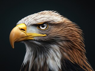 Obraz premium Close-up shot of a bird's head and beak