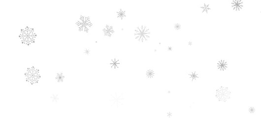 Snowflake Storm: Astonishing 3D Illustration of Descending Festive Snowflakes