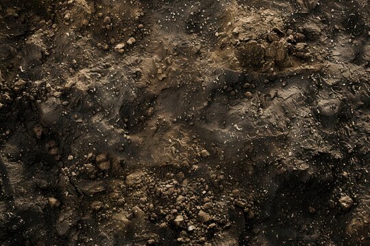 Sandy Soil. Rich, Loose, and Well-Drained Soil Texture Concept