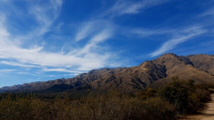 Fototapeta premium landscape with clouds in Córdoba, Argentina 
