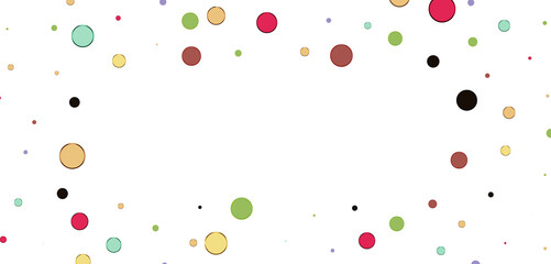 Confetti, paper triangle on the floor, fancy, colorful, celebration party