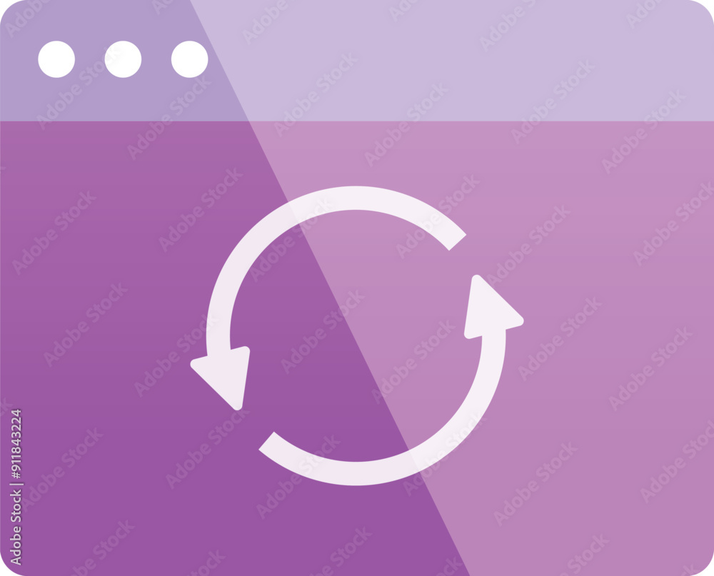 Poster website page is refreshing, browser window is showing loading process