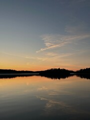 lake sunset