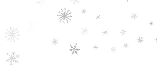 Festive Snow Drift: Captivating 3D Illustration of Descending Christmas Snowflakes