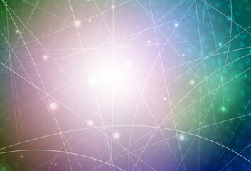 Dark Multicolor vector layout with flat lines.