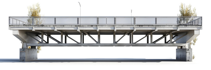 Naklejka premium isolated modern bridge structure