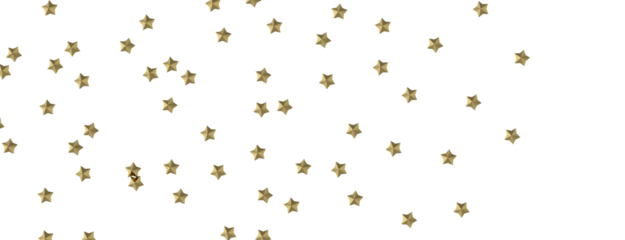 A Shimmering Rainfall: 3D Illustration Depicts a Golden Stars Cascade