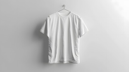 Blank White T-Shirt on a Hanger