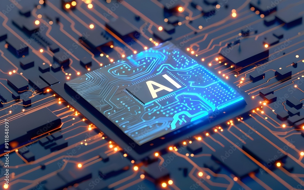 Poster a chip with the letters 