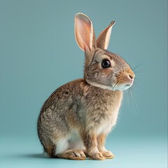 Fototapeta premium rabbit isolated on cute background