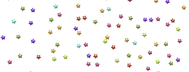 colourful  XMAS stars background, sparkle lights confetti falling. magic shining Flying christmas stars on night