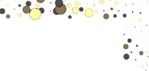 gold  Shower: Dynamic 3D Illustration of Dancing gold Confetti