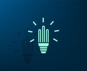 Obraz premium Vector dark color icon with shadow on blue background