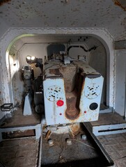 Abandoned Military Gun Bunker Interior