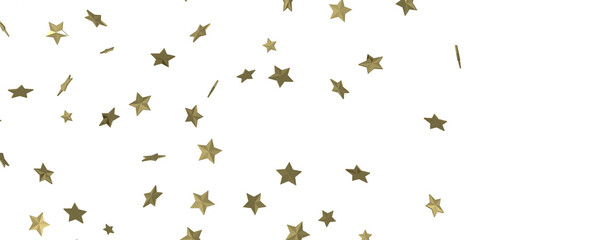 Gilded Wonder: Explore the Magic of a 3D Gold Stars Rain