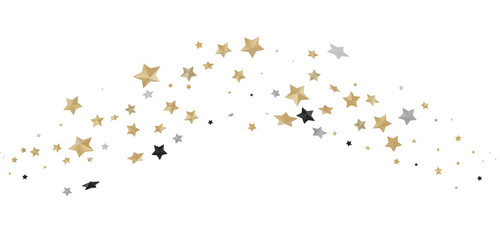 Heavenly Golden Shower: 3D Illustration Brings the Beauty of Stars to Life