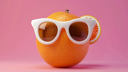 Creative Coffee Cup with Sunglasses and Mustache