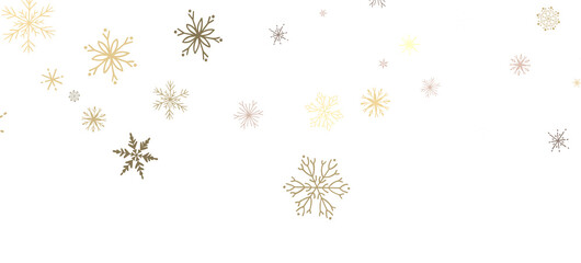 Whirling Snowflakes: Enthralling 3D Illustration of Falling Festive Snow Crystals