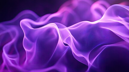 Obraz premium Dynamic abstract background with neon purple waves flowing seamlessly. -