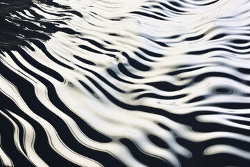 Processed collage of monochrome water surface texture. Background for banner, backdrop