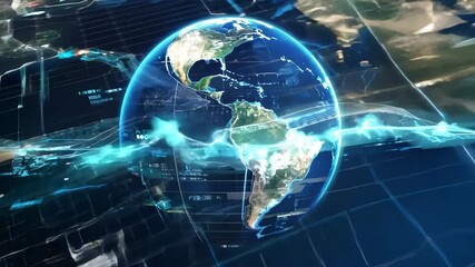 Futuristic Earth Model Generative AI