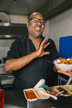Serving empanadas