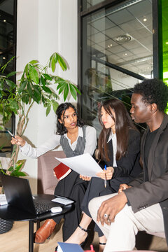 Multiracial Team Discussing Project