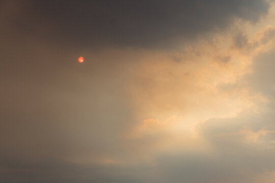 Wildfire Smoke Hiding the Sun