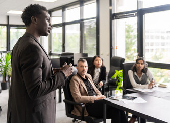 Business Meeting With Presentation