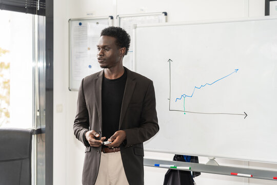 Business Team Engaged In Presentation