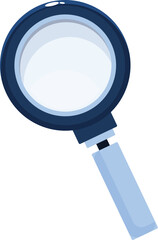 Magnifying glass is being held up, ready to magnify something