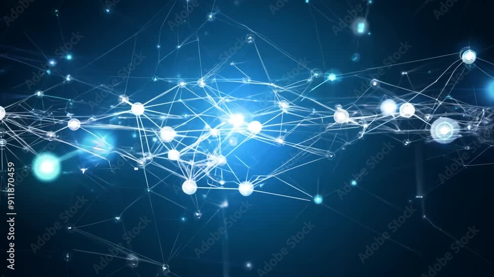 Poster neural network of ai concepts generative ai