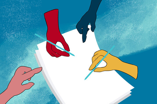 Business collaboration concept