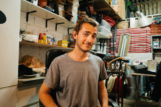 Portrait In Workshop