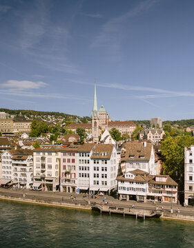 Waterfront buildings in zurich