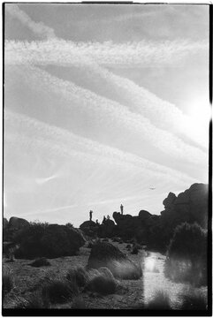 People Standing on Rocks