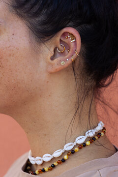 ear with jewelry